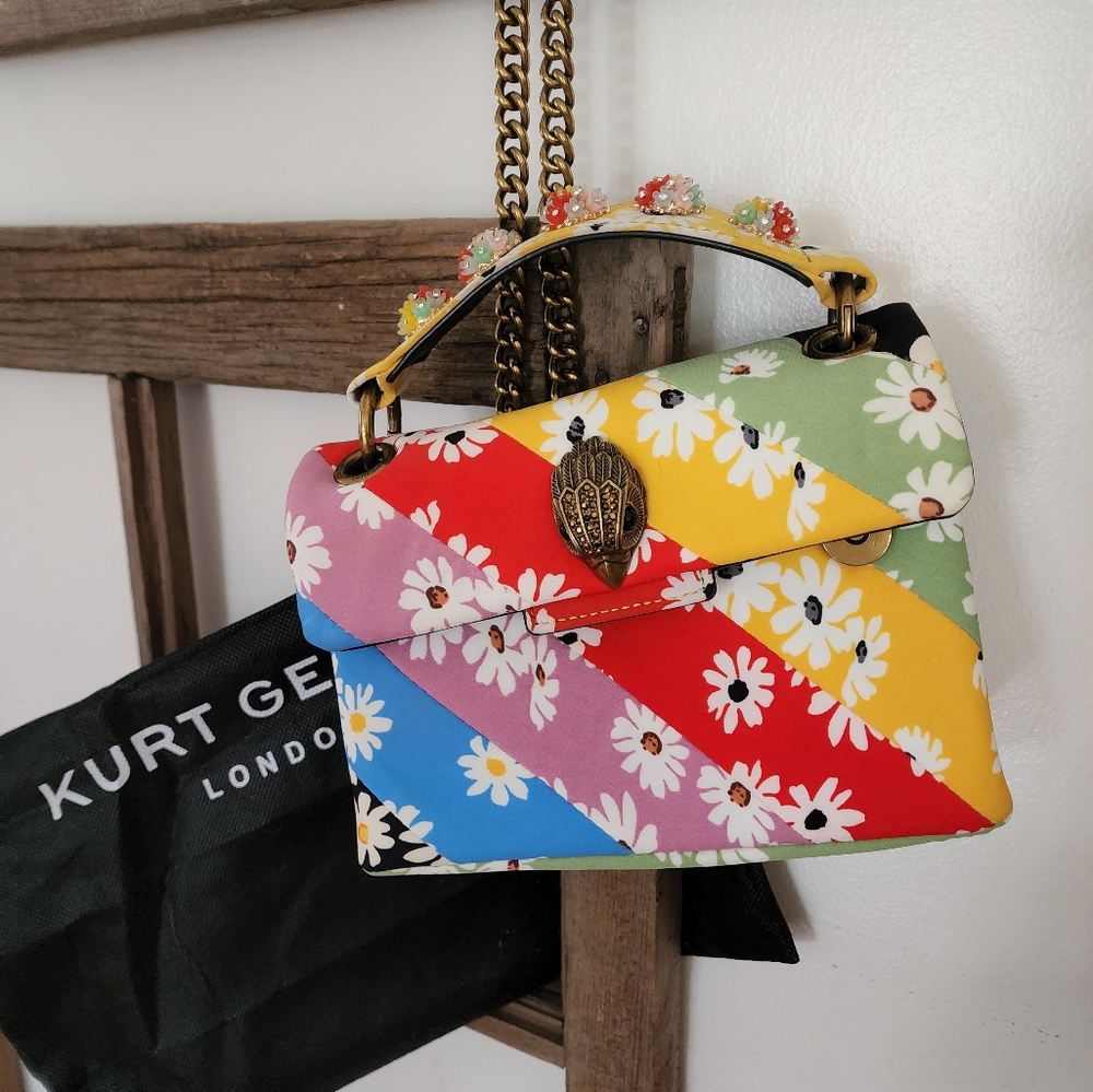Kurt Geiger Multicolor Floral Crossbody Bag